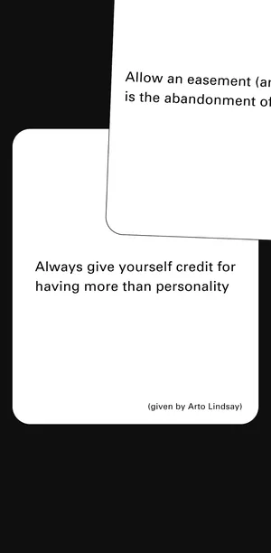 Oblique Strategies